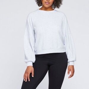GENTLE FAWN Bree Pullover Sweatshirt Light Marled Gray
